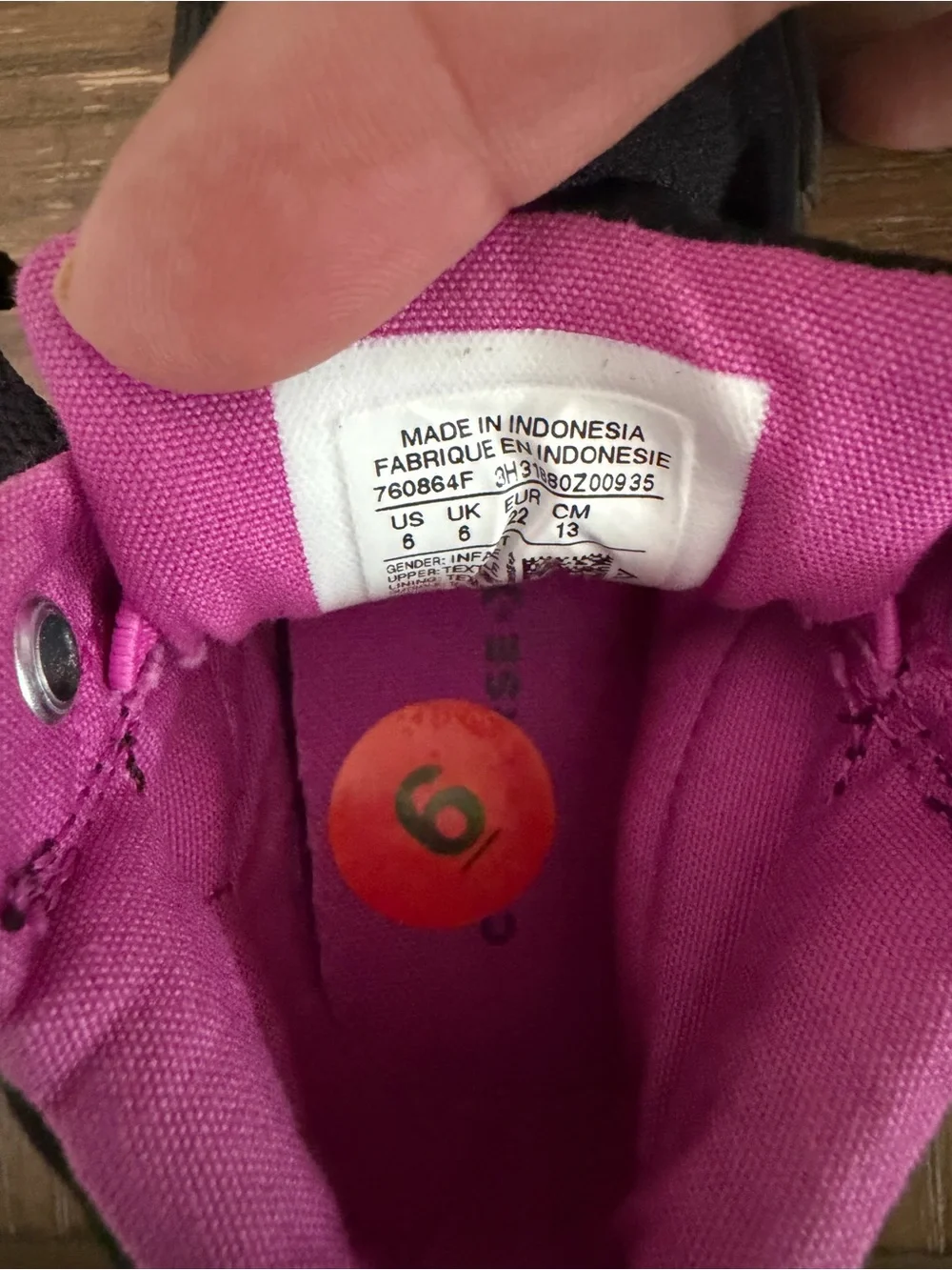 Converse Kids Black High-Top Sneakers with Pink Lining